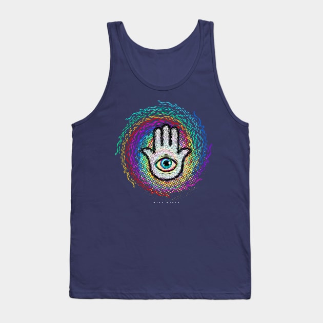 Flow Fields Hamsa Tank Top by Mikewirthart